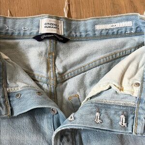 Citizens of Humanity Ayla Light Wash Denim Jeans - Pale Blue